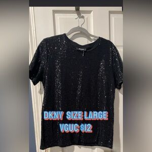 DKNY Sequin shirt, VGUC